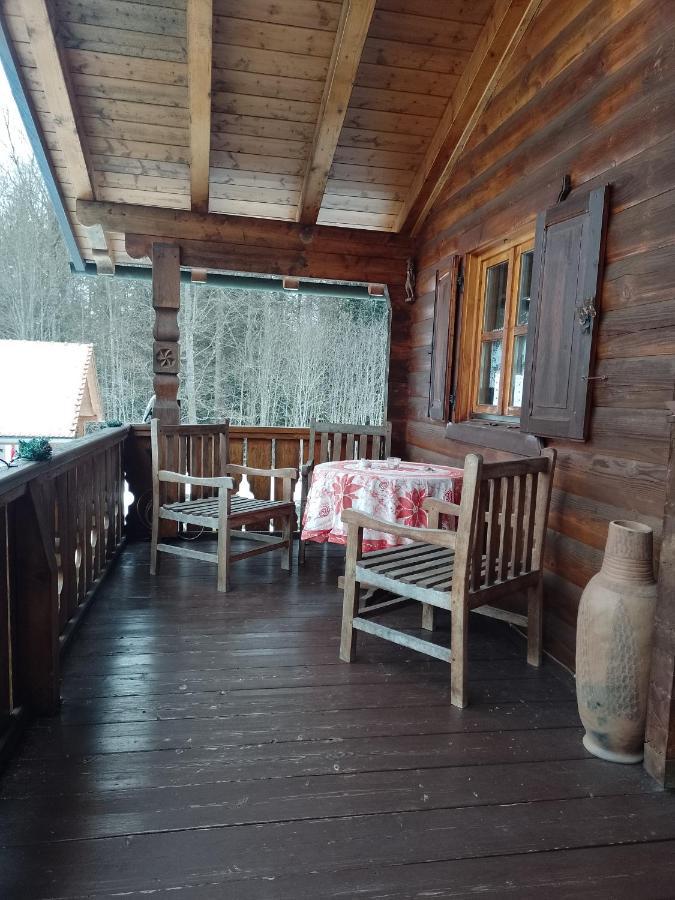 Hüttenzauber Ferienwohnung mitten im Nationalpark Lindberg Exterior foto